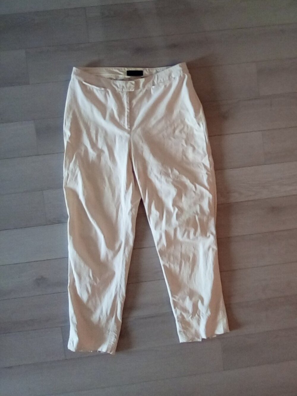 Piazza Sempione Brigitte Cream Pants Italy Cotton / Lycra  48 Italy US Sz 12